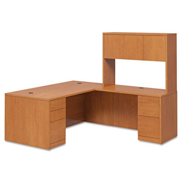 10500 Series “l” Workstation Left Pedestal Desk With Full-Height Pedestal, 72″ X 36″ X 29.5″, Harvest - Image 2