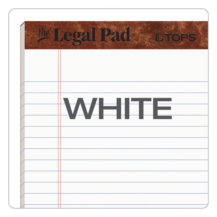 The Legal Pad” Ruled Perforated Pads, Narrow Rule, 50 White 5 X 8 Sheets, Dozen - Image 3