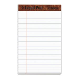 The Legal Pad” Ruled Perforated Pads, Narrow Rule, 50 White 5 X 8 Sheets, Dozen