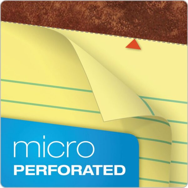 The Legal Pad” Ruled Perforated Pads, Wide/legal Rule, 50 Canary-Yellow 8.5 X 11 Sheets, 3/pack - Image 3