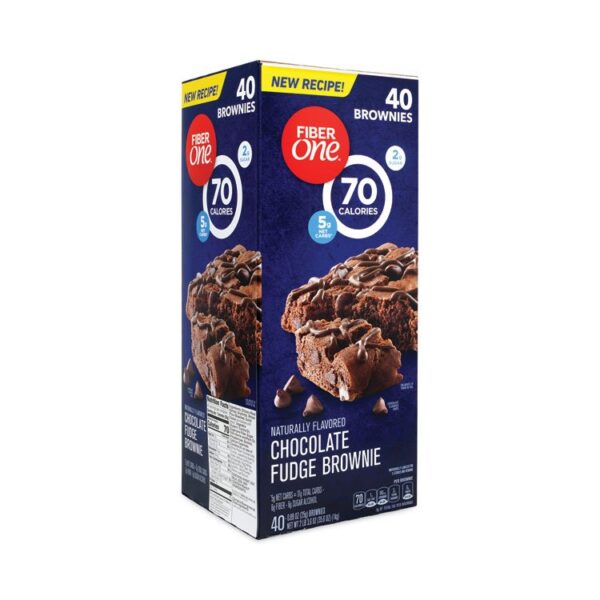 70 Calorie Chocolate Fudge Brownies, 0.89 oz, 40/Carton, Ships in 1-3 Business Days - Image 3