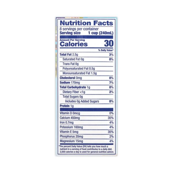 Almond Breeze Almond Milk, Unsweetened Vanilla, 64 Oz Carton, 2/pack, Ships In 1-3 Business Days - Image 3